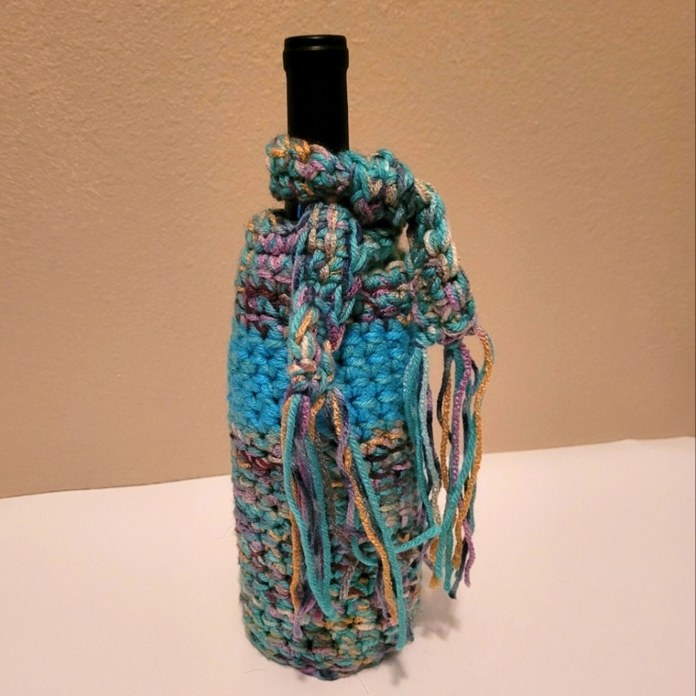 Wine sweater with scarf